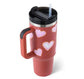 LUXEHAEVEN 40 Oz Tumbler With Handle Straw Insulated, Stainless Steel Spill Proof Vacuum Coffee Cup Tumbler With Lid Tapered Mug Gifts For Valentine Lover Suitable For Car Gym Office Travel LuxeHaeven