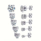 LUXEHAEVEN Sparkling Titanium Steel Earrings