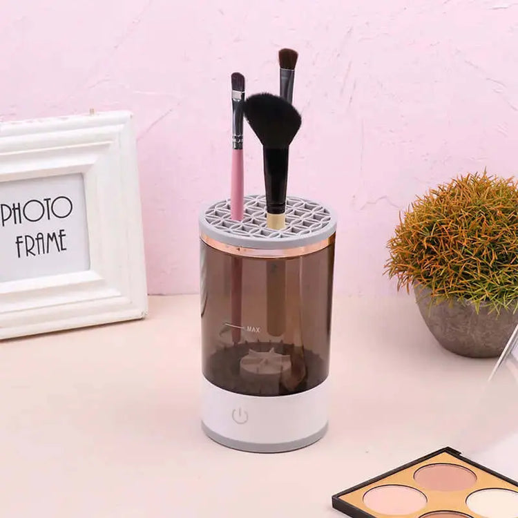 LUXEHAEVEN Women Eye Shadow Brush Cleaning Tool Portable Electric Makeup Brush Cleaner Machine With USB Charging Automatic Cosmetic Brush LuxeHaeven
