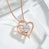 LUXEHAEVEN Necklace With Rhinestones Ins Personalized Heart-shaped Necklace Clavicle Chain Jewelry For Women LuxeHaeven