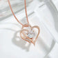 LUXEHAEVEN Necklace With Rhinestones Ins Personalized Heart-shaped Necklace Clavicle Chain Jewelry For Women LuxeHaeven