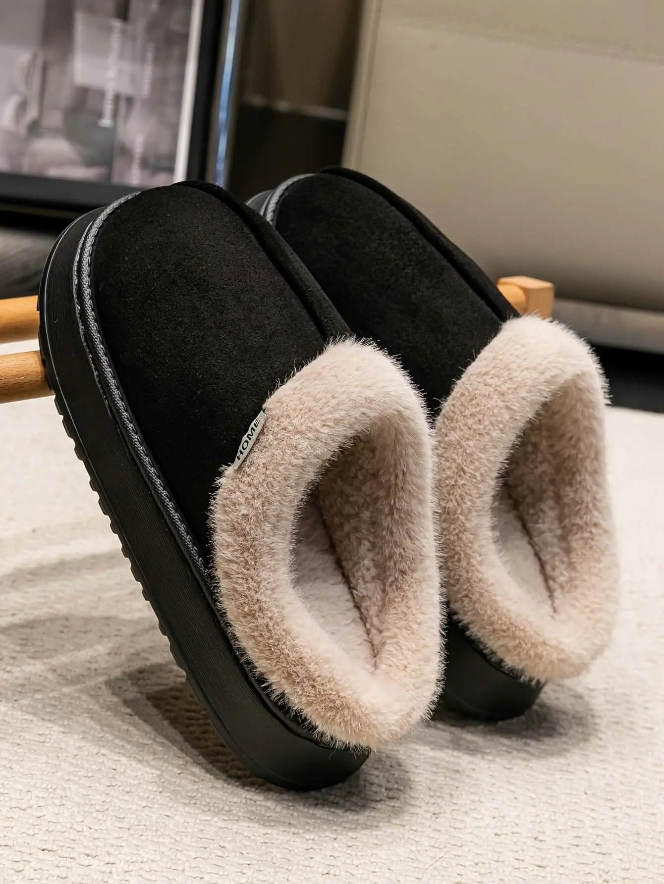 LUXEHAEVEN Cozy Plush Winter Slippers - Non-Slip & Stylish