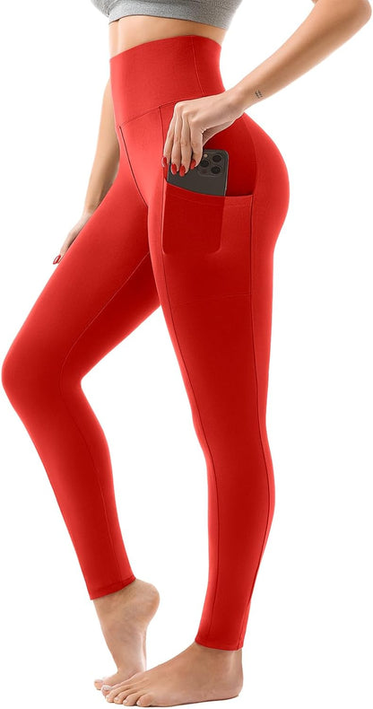 LUXEHAEVEN Women High Waisted Leggings with Pockets