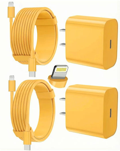 LUXEHAEVEN iPhone Charger Fast Charging, USB C Charger Block, 6FT/10FT Lightning Cable