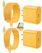 LUXEHAEVEN iPhone Charger Fast Charging, USB C Charger Block, 6FT/10FT Lightning Cable