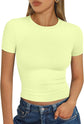 LUXEHAEVEN Womens Short Sleeve T Shirt