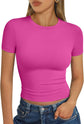 LUXEHAEVEN Womens Short Sleeve T Shirt