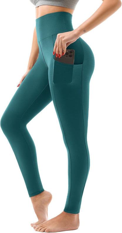 LUXEHAEVEN Women High Waisted Leggings with Pockets
