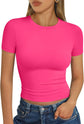 LUXEHAEVEN Womens Short Sleeve T Shirt
