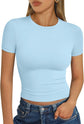 LUXEHAEVEN Womens Short Sleeve T Shirt