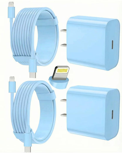 LUXEHAEVEN iPhone Charger Fast Charging, USB C Charger Block, 6FT/10FT Lightning Cable