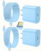 LUXEHAEVEN iPhone Charger Fast Charging, USB C Charger Block, 6FT/10FT Lightning Cable