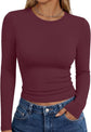 LUXEHAEVEN Womens Long Sleeve T Shirts