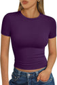 LUXEHAEVEN Womens Short Sleeve T Shirt