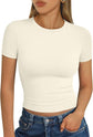 LUXEHAEVEN Womens Short Sleeve T Shirt