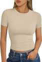 LUXEHAEVEN Womens Short Sleeve T Shirt