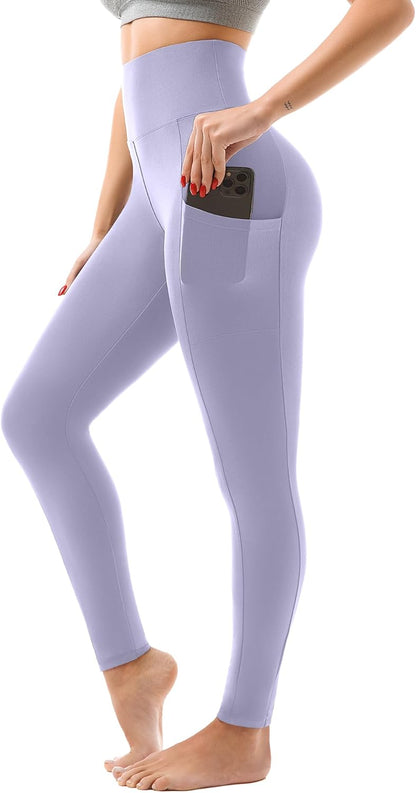 LUXEHAEVEN Women High Waisted Leggings with Pockets