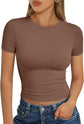 LUXEHAEVEN Womens Short Sleeve T Shirt