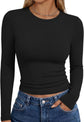 LUXEHAEVEN Womens Long Sleeve T Shirts