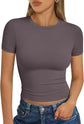 LUXEHAEVEN Womens Short Sleeve T Shirt