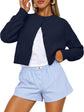 LUXEHAEVEN Queen Cropped Cardigan Sweaters for Women
