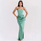 LUXEHAEVEN Slim Tube Top Long Dress Sexy Fashion Bandeau Backless Party Evening Dresses For Women Clothing LuxeHaeven