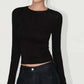 LUXEHAEVEN Slimming Figure-hugging Solid-color Base Top For Women LuxeHaeven