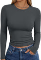LUXEHAEVEN Womens Long Sleeve T Shirts