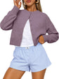 LUXEHAEVEN Queen Cropped Cardigan Sweaters for Women