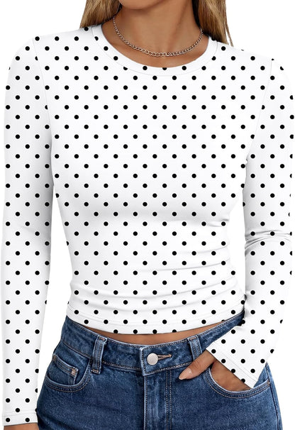 LUXEHAEVEN Womens Long Sleeve T Shirts
