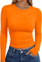 LUXEHAEVEN Womens Long Sleeve T Shirts