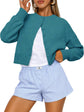 LUXEHAEVEN Queen Cropped Cardigan Sweaters for Women