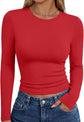 LUXEHAEVEN Womens Long Sleeve T Shirts