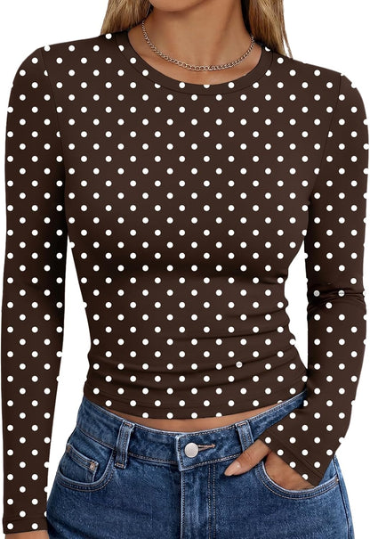 LUXEHAEVEN Womens Long Sleeve T Shirts