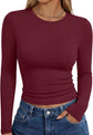 LUXEHAEVEN Womens Long Sleeve T Shirts