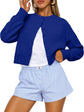 LUXEHAEVEN Queen Cropped Cardigan Sweaters for Women