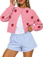 LUXEHAEVEN Queen Cropped Cardigan Sweaters for Women