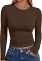 LUXEHAEVEN Womens Long Sleeve T Shirts