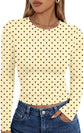 LUXEHAEVEN Womens Long Sleeve T Shirts