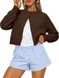 LUXEHAEVEN Queen Cropped Cardigan Sweaters for Women