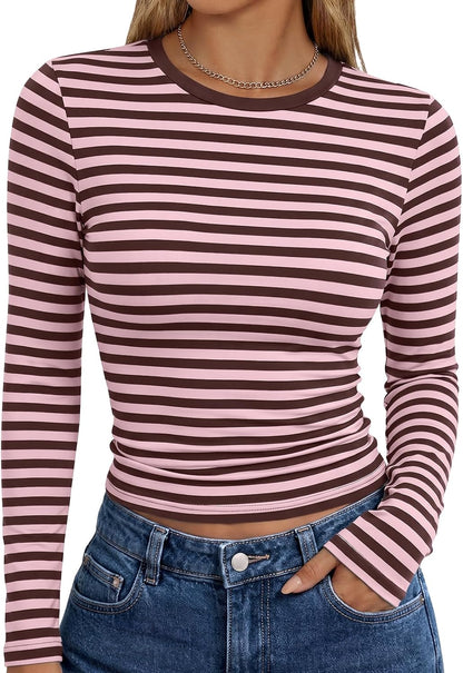 LUXEHAEVEN Womens Long Sleeve T Shirts