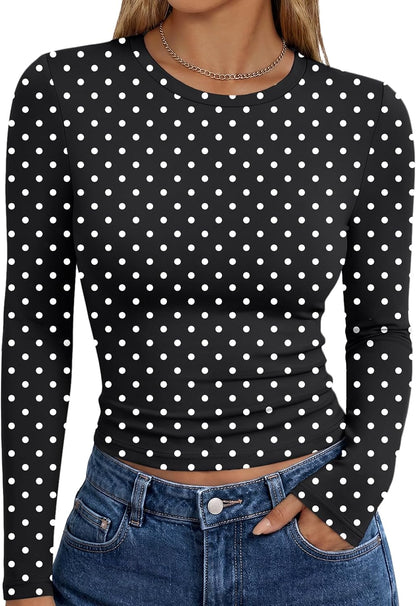 LUXEHAEVEN Womens Long Sleeve T Shirts