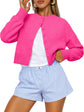 LUXEHAEVEN Queen Cropped Cardigan Sweaters for Women