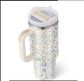 LUXEHAEVEN 40 Oz Tumbler With Handle Straw Insulated, Stainless Steel Spill Proof Vacuum Coffee Cup Tumbler With Lid Tapered Mug Gifts For Valentine Lover Suitable For Car Gym Office Travel LuxeHaeven