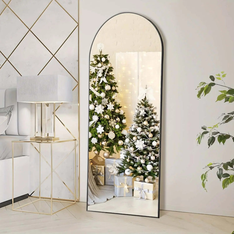 LUXEHAEVEN Full Length Arched/Rect Mirror with Stand