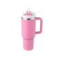 LUXEHAEVEN 40 Oz Tumbler With Handle Straw Insulated, Stainless Steel Spill Proof Vacuum Coffee Cup Tumbler With Lid Tapered Mug Gifts For Valentine Lover Suitable For Car Gym Office Travel LuxeHaeven