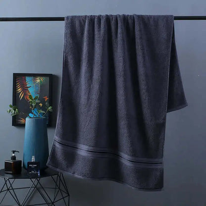 LUXEHAEVEN Pure Color Thick Cotton Bath Towel Set Towel Set Increased Pure Cotton Beach Towel Beauty Salon Bath Towel LuxeHaeven
