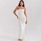 LUXEHAEVEN Slim Tube Top Long Dress Sexy Fashion Bandeau Backless Party Evening Dresses For Women Clothing LuxeHaeven