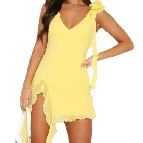 LUXEHAEVEN Fringed Subtly Alluring, High-end Slip Dress LuxeHaeven