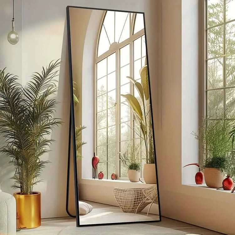 LUXEHAEVEN Full Length Arched/Rect Mirror with Stand